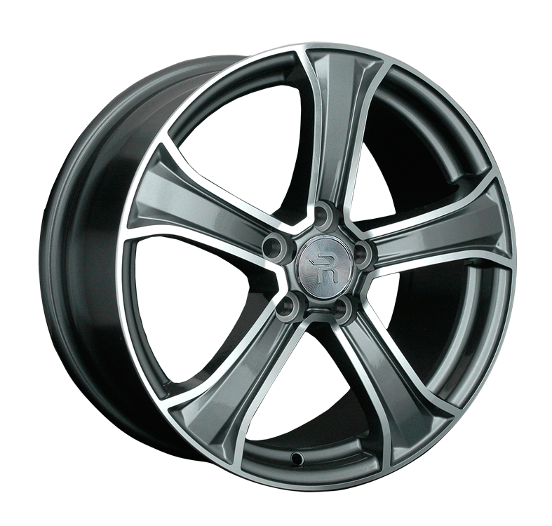 фото диска Replica Replay R17 ET55 DIA63,3 PCD:5/108 темно-серебристый с полировкой по лицевой части+порошковый лак