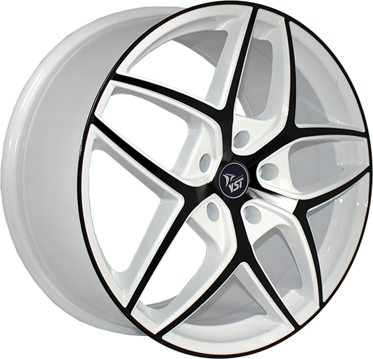 фото диска YST R16 ET50 DIA66,1 PCD:5/114,3 белый+черный
