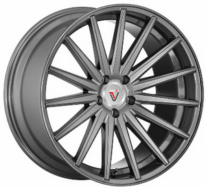 фото диска VISSOL R22 ET30 DIA66,6 PCD:5/112 БЛЕСТЯШИЙ ГРАФИТОВЫЙ