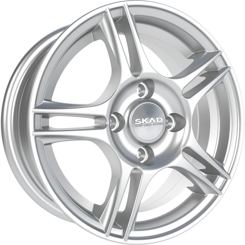 фото диска СКАД R13 ET35 DIA67,1 PCD:4/100 насыщенное серебро