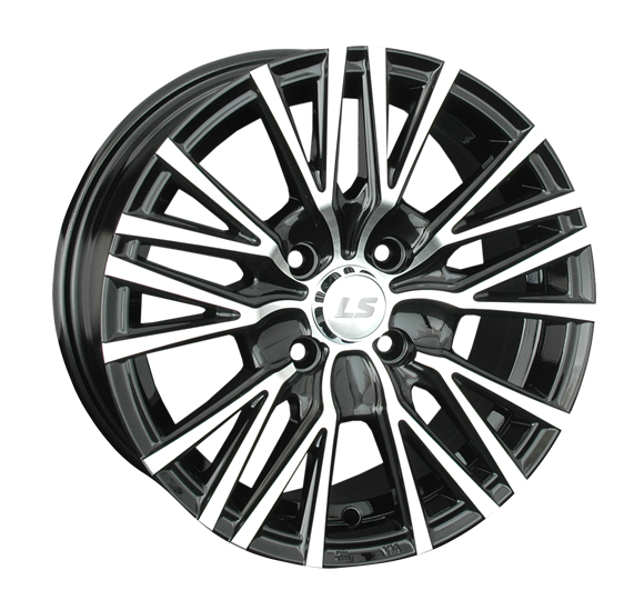 фото диска LS R15 ET40 DIA60,1 PCD:4/100 черный полированный