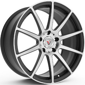 фото диска VISSOL R20 ET35 DIA PCD:5/120 черный полированный