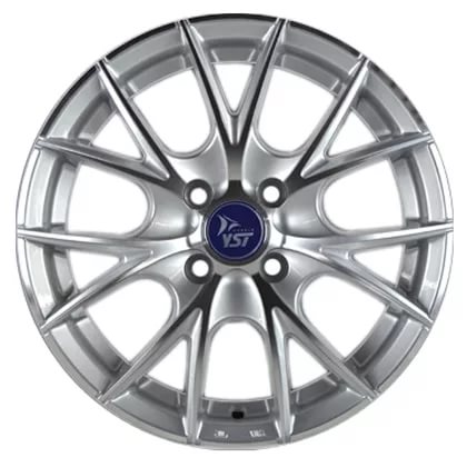фото диска YST R15 ET40 DIA60,1 PCD:4/100 СЕРЕБРИСТЫЙ ПОЛНОСТЬЮ ПОЛИРОВАННЫЙ