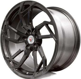 фото диска VISSOL R22 ET38 DIA PCD:5/114,3 черный матовый