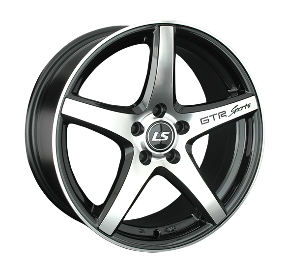 фото диска LS R16 ET36 DIA60,1 PCD:4/100 ЧЕРНЫЙ ПОЛНОСТЬЮ ПОЛИРОВАННЫЙ