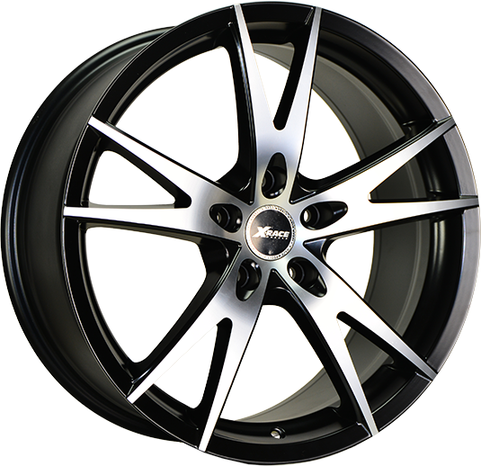 фото диска X-RACE R15 ET40 DIA57,1 PCD:5/100 черный матовый полированный