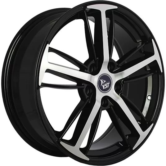 фото диска YST R15 ET40 DIA60,1 PCD:4/100 ЧЕРНЫЙ ПОЛНОСТЬЮ ПОЛИРОВАННЫЙ