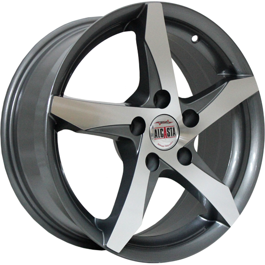 фото диска Alcasta R15 ET39 DIA56,6 PCD:5/105 насыщенный темно-серый полированный