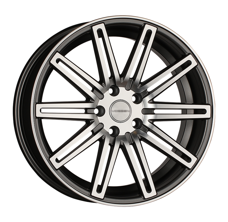 фото диска VSN (Replica VOSSEN) R19 ET45 DIA63,3 PCD:5/108 Серый матовый с полированой лицевой частью