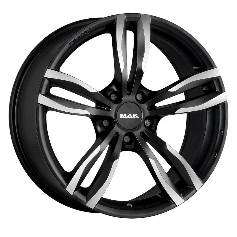 фото диска MAK R18 ET30 DIA72,6 PCD:5/120 Чёрный матовый с полированной лицевой частью