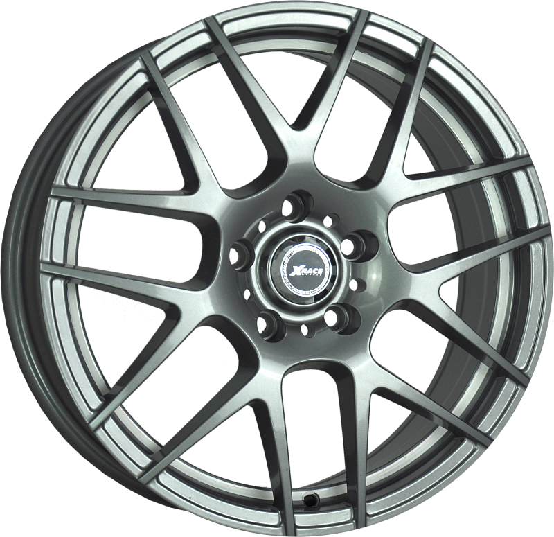 фото диска X-RACE R16 ET40 DIA66,1 PCD:5/114,3 темно-серый с белой полосой внутри